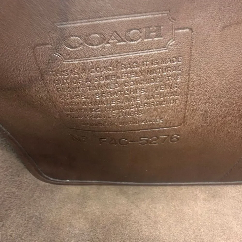 COACH Vibtage 1970s Monroe Glovetanned  Leather Crossbody Briefcase